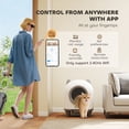 thumbnail image 4 of Automatic Cat Litter Box - App Control, Odor Isolation, White, 21.9" - Self-Cleaning for Home & Apartment Use, Safe & Convenient Pet Care, 4 of 7