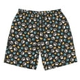 thumbnail image 2 of Honeii's Paw Animal Print Men's Casual Shorts with Drawstring，Swim Trunks Quick Dry Beach Shorts, 2 of 5