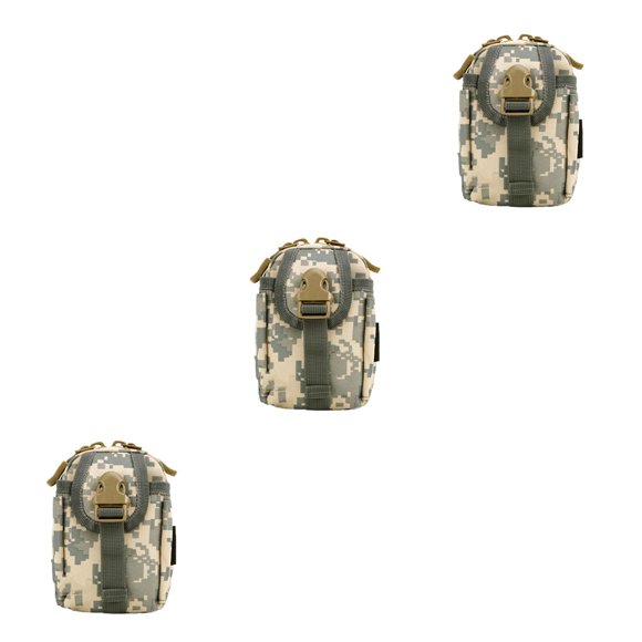 Yuarrent Bolsa de accesorios Bolsa de exterior Camuflaje Soporte de almacenamiento Riñonera Escalada Accesorios de ciclismo Camuflaje gris Type1 NO1