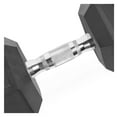 thumbnail image 2 of CAP Barbell Coated Hex Dumbbell, Single, 50 lb, Black, 2 of 8