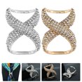 thumbnail image 4 of Miangastore 2pcs Rhinestone Scarf Clips Shawl Buckle Clasps Scarf Rings Fashion Clothing Jewelry, 4 of 8