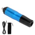 thumbnail image 3 of Máquina de tatuaje pluma aleación de aluminio tatuaje clip cable DC interfaz tatuaje máquina rotativa azul, 3 of 8