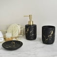 Marble Bathroom Accessories Set, 3 Pcs Ceramic Bathroom Decorations