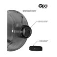 thumbnail image 3 of GEO 1 Gallon (128oz) BPA Free Reusable Leak-Proof Drinking Water Bottle w/48mm Screw Cap (Black), 3 of 7