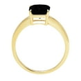 thumbnail image 3 of 1 ct Asscher Cut Natural Onyx Solitaire 14K Yellow Gold Womens Engagement Ring, 3 of 4