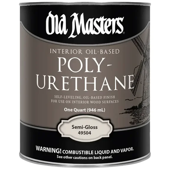 qt Old Masters 49504 Clear Polyurethane Oil-Based Interior Finish, Semi-Gloss