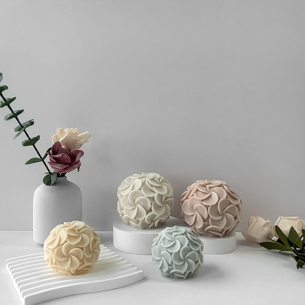 Giaone Hydrangea Crafts Moulds Easy to Use DIY Candle Moulds Silicone Ornament Molds