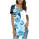 thumbnail image 2 of Fiudx Ofertas Del Día Blusa Holgada de Manga Corta con Cuello Redondo Informal Estampada a La Moda para Mujer, 2 of 6