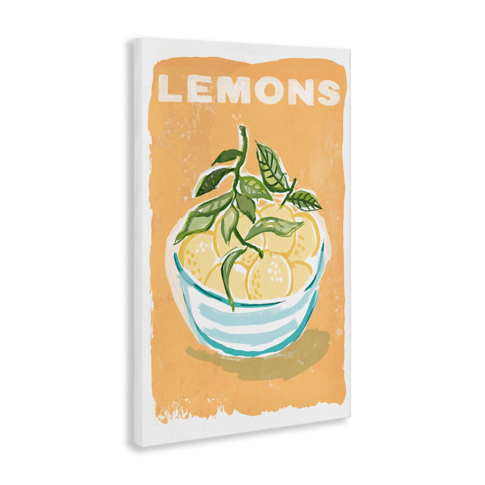 Stupell Industries Lemon Twist Motif Canvas Wall Art, design by Chad Barrett