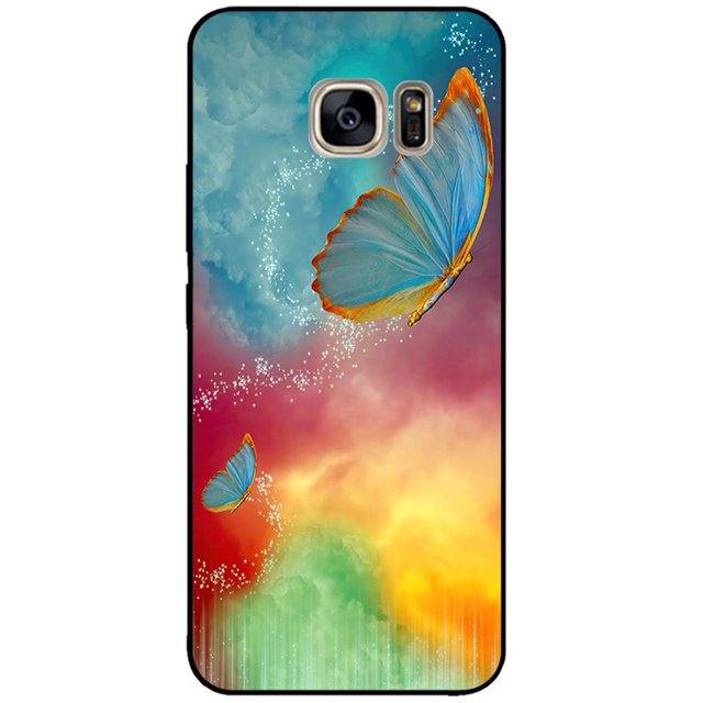 For Samsung Galaxy S7 Edge Silicone Case Cute Pattern Soft TPU Phone Cover For Samsung Galaxy S6 S7 S 7 Edge Back Cover Bumper