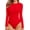 B Long Sleeve Red, variant on Tank Top Body Suits Women Sexy Crew Neck Racerback Halter Ribbed Sleeveless Bodysuit for Women