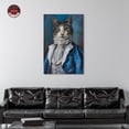 thumbnail image 3 of Regency Gentleman Cat Canvas Quirky Cat Art Prints By Notoriart, Gallery Wrapped, 30" x 45", 3 of 7