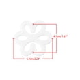 thumbnail image 4 of INSPIRE CHIC Bra Shoulder Strap Clips Buckles Bra Strap Anti-Slip Buckles Straps for Women White-Flower Shape, 4 of 6