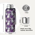 thumbnail image 7 of 20 Oz Purple French Bulldog Coffee Tumbler Double Wall Insulated Stainless Steel Water Bottle | Metal Reusable Thermoses Flask with Cup Cap | Leak & Sweat Proof with Anti-Dust Lid, 7 of 7