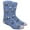 Animal / Bear / Panda - Heather Blue, variant on Couver Mens Cotton Novelty Crew Dress Socks with Cute Animal Design- Cartoon / Unicorn Black, 10-13, 1 Pair