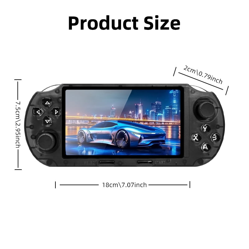 VILCORN SF3000 HD Handheld Game Console, Portable, for PS1 GBA SNES Emulator, Supports TV Output