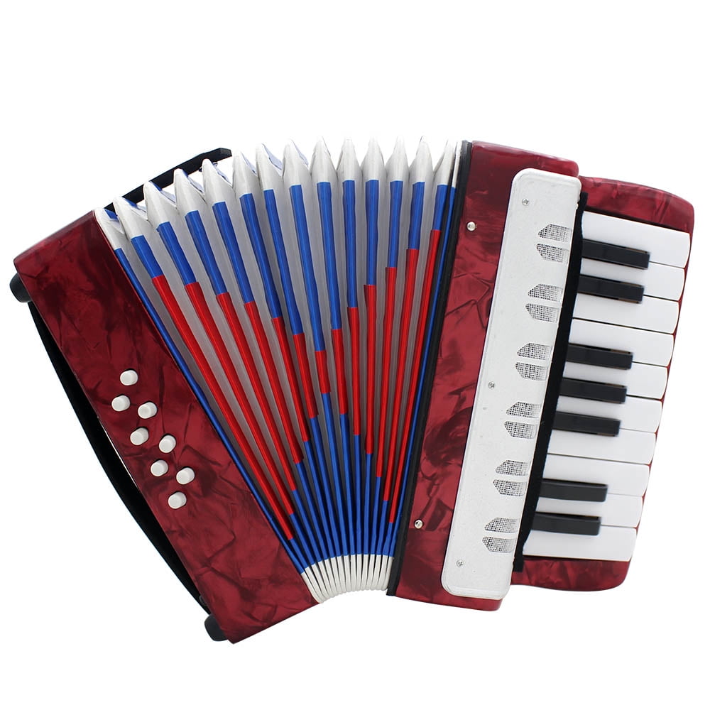 17-Key 8 Bass Educational Instruments Clear Sound Quality Easy to Learn Music Best Gift for Early Childhood Teaching Beginners DODY 17-Key Kids Accordion Toy 