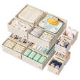 thumbnail image 1 of Organizador de cajones ZenStorage Linen Nursery, paquete de 12, color beige, 1 of 7