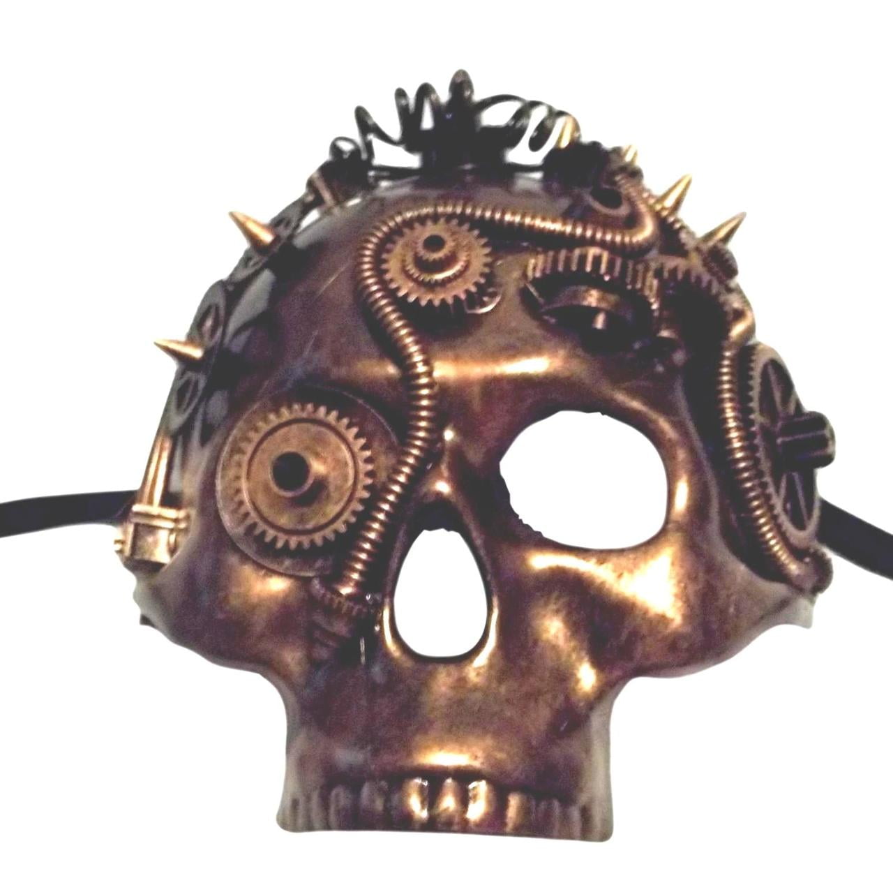 Steampunk Gear Eye Mask Masquerade Halloween Costume Eye Face Gears Copper 