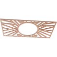 thumbnail image 2 of 40"W x 20"H x 14 3/4"ID x 1/4"T Hoover Wood Fretwork Pierced Ceiling Medallion, Cherry, 2 of 3