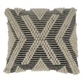thumbnail image 1 of Saro Lifestyle 5132.BW18SP 18 in. Arrow Woven Square Poly-Filled Pillow, Black & White, 1 of 1