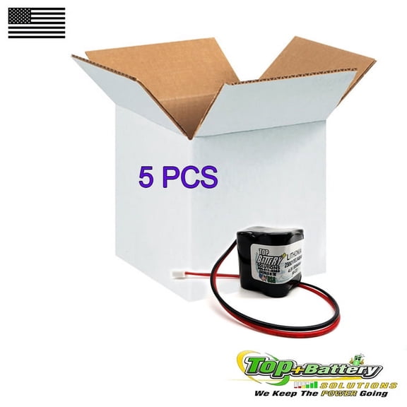Emergency Exit Lighting Replacement Battery For Lithonia Elb4804n,CUSTOM-240 Qty.5