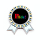 thumbnail image 1 of Orgullo LGBT Arcoiris homo Insignia broche Medalla ganadora, 1 of 3