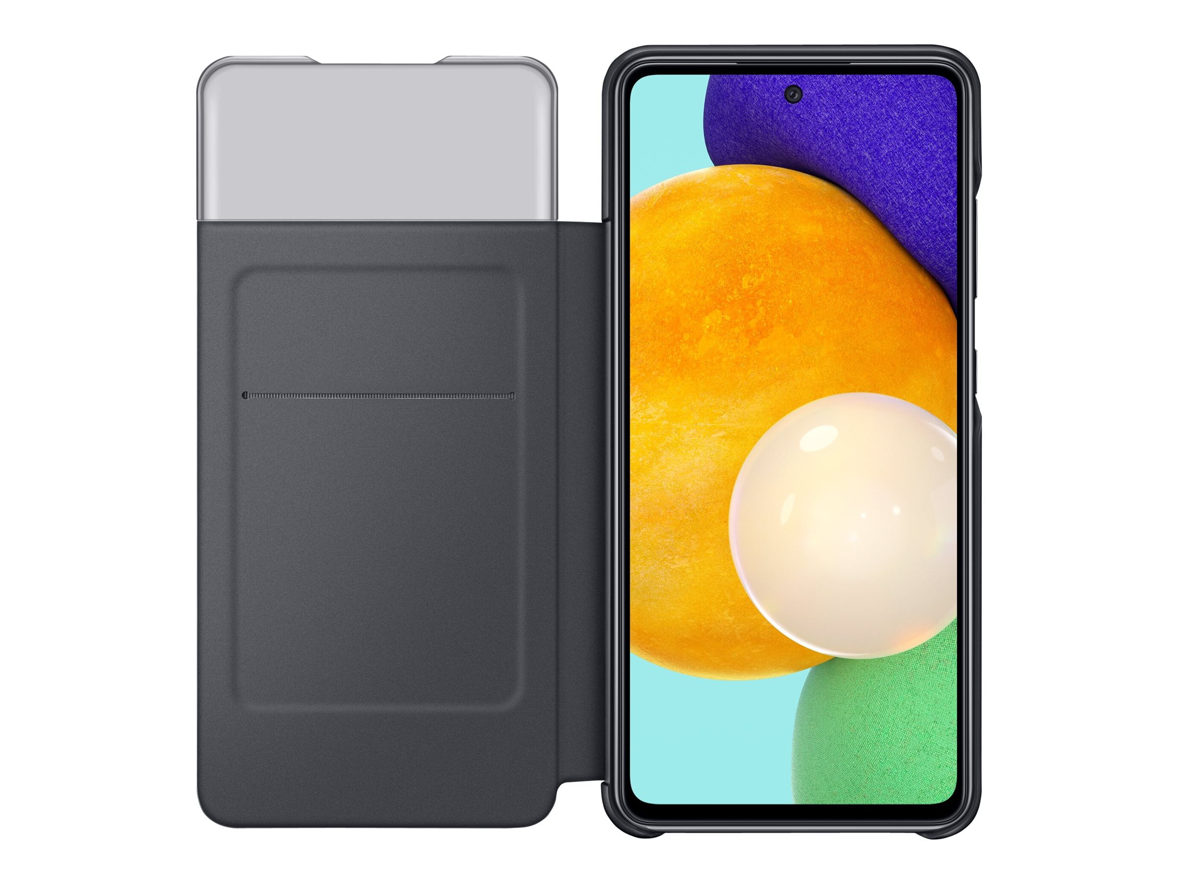 Samsung S View EF-EA525 - Flip cover for cell phone - black - for Galaxy A52 5G