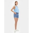 thumbnail image 3 of Sleeveless Round Neck Solid Crop Top, 3 of 5