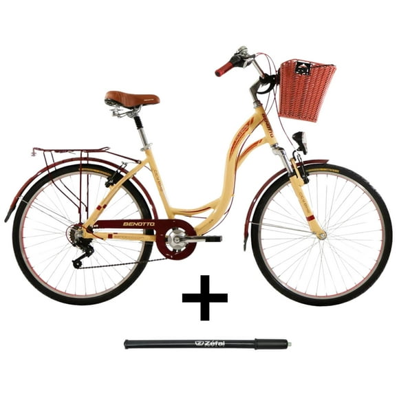 Combo Bicicleta Benotto City Bike R26 con Bomba