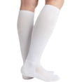 thumbnail image 2 of Calcetines de compresión de bambú que absorben la humedad 8-15 mmHg para hombres y mujeres Calcetines hasta la rodilla 6 pares 9-11 2Black2Grey2White Adepaton CJWUS-5290, 2 of 7