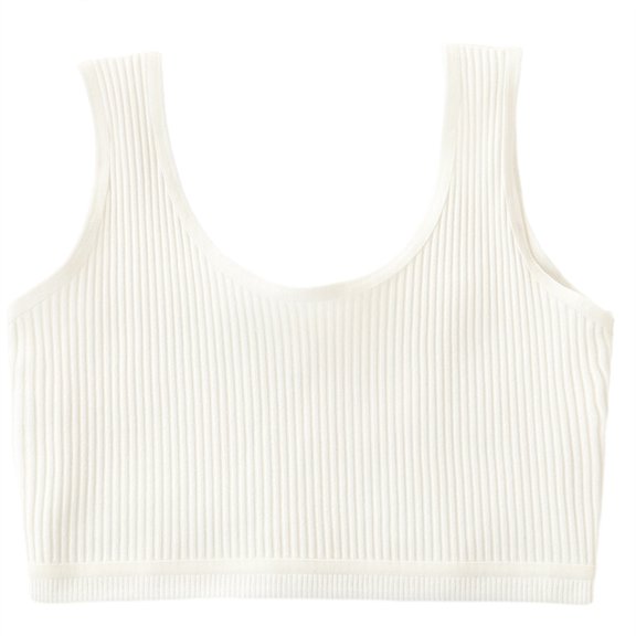 Esaierr Toddler Kids Girls Bra Puberty Underwear Cotton Vest Style Bras 10-13 Years Girls Sports Seamless Training Bras