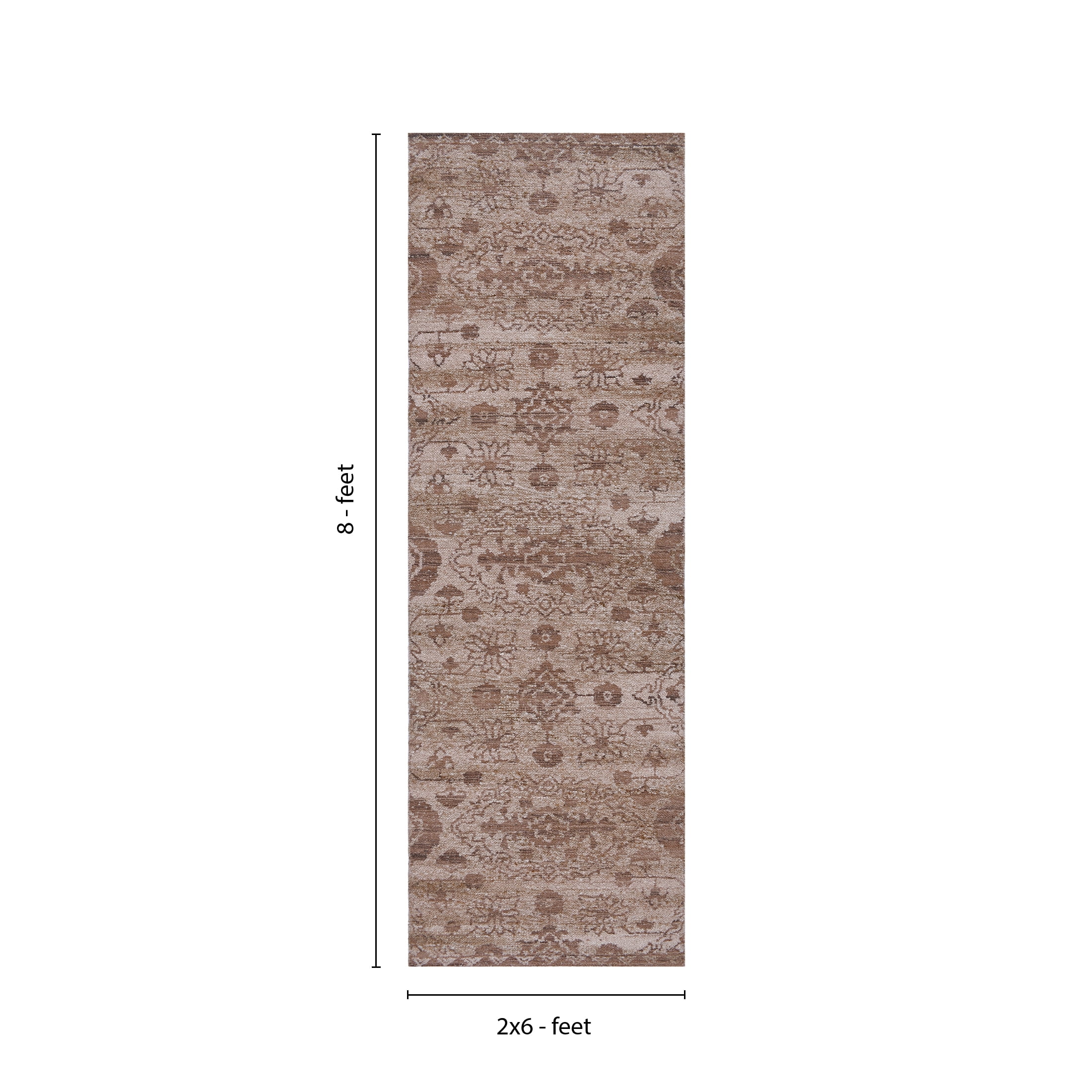 Better Homes & Gardens 2.5' x 8' Arty Medallion Runner, Brown