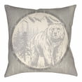 thumbnail image 4 of Artistic Weavers LGCB2011-1616 Artistic Weavers Lodge Cabin Bear Poly Filled Pillow - Black & Beige - 16 x 16 ft., 4 of 7