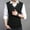 Black, variant on fartey Men's Sweater Vest V Neck Slim Fit Casual Sleeveless Twisted Knitted Pullover Sweater
