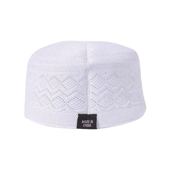 Breathable Cotton Islamics Hat Soft Kufi Hat for Men Everyday Wear Hollowed Hat for Cultural Event Special Celebration