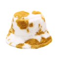 thumbnail image 4 of WTXUE Bucket Hat Faux Fur Hat Winter Printed Thick Bucket Warm Hat Bucket Cap Basin Hat for Women Men Wool Winter Hats Comfort Hat Soft Warm Hat Yellow One Size, 4 of 4