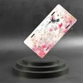 thumbnail image 6 of Hummingbird among Sakura Funny Personalized License Plate Rust-proof Stainless Steel Metal License Plate Suitable For Men And Women 12.2" x 6.2", 6 of 7