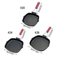 thumbnail image 3 of WE-POLUJ Large Nonstick Grilling Pans Foldable Dish Pans Steak Pans Refined Iron Texture Suitable for Stovetops Easy Cooking, 3 of 9