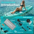 thumbnail image 3 of HLDIRECT 11'6" x 35" Inflatable Stand Up Paddle Board with Seat, Extra Long & Wide SUP Board, Non-Slip Stable Deck for Adults & Youth, 3 of 9