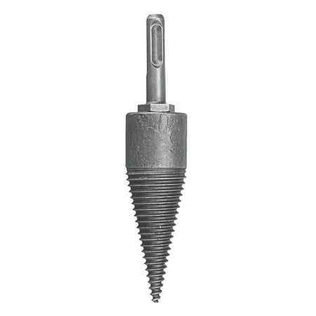 

GoFJ Carbon Steel Firewood Electric Hammer Drill Splitter Cone for Log Wood Splitting