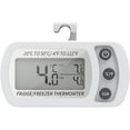 thumbnail image 1 of Termómetro digital para nevera, termómetro impermeable para congelador con gancho, pantalla LCD fácil de leer, función de registro máximo/mínimo, ideal para el hogar, restaurantes y cafeterías JFHHH pequeña, 1 of 5