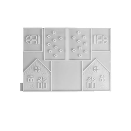 LLDYYDS Silicone Moulds Casting Moulds Houses 3D Silicone Mould House Silicone Mould Candle Holder Silicone Mould Christmas Casting Moulds Silicone Casting Mould House