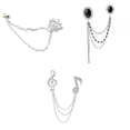 thumbnail image 1 of 3 Piezas De Música Símbolo De Cristal Mujeres Hombres Cadena Broche Pin Ramillete Regalos Hugo Hombres Mujeres Broche Pin, 1 of 10