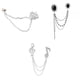 thumbnail image 1 of 3 Piezas de Música Símbolo de Cristal Mujeres Hombres Cadena Broche Pin Ramillete Regalos Yuyangstore Hombres Mujeres Broche Pin, 1 of 8