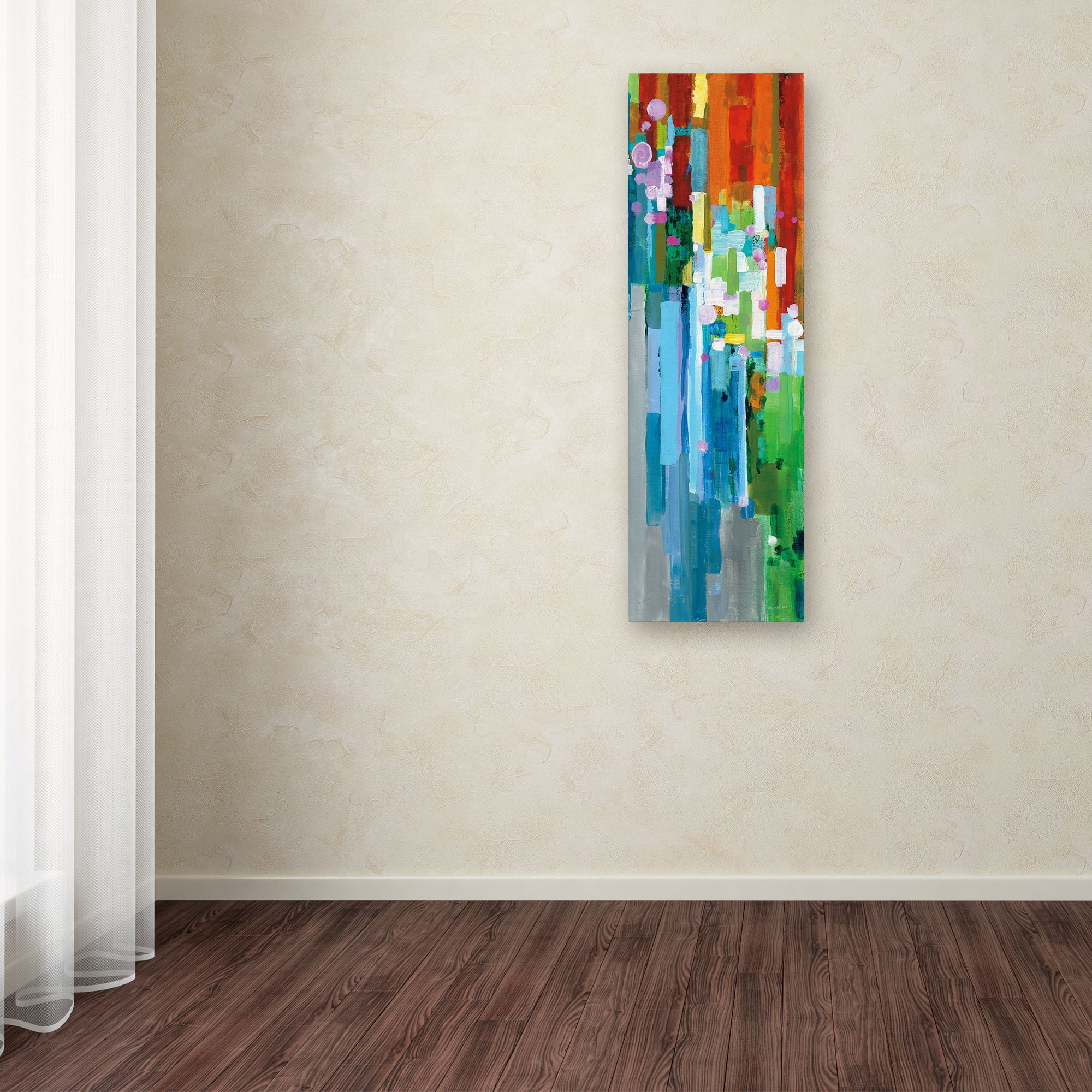 Trademark Fine Art 'Rainbow of Stripes III' Canvas Art by Danhui Nai