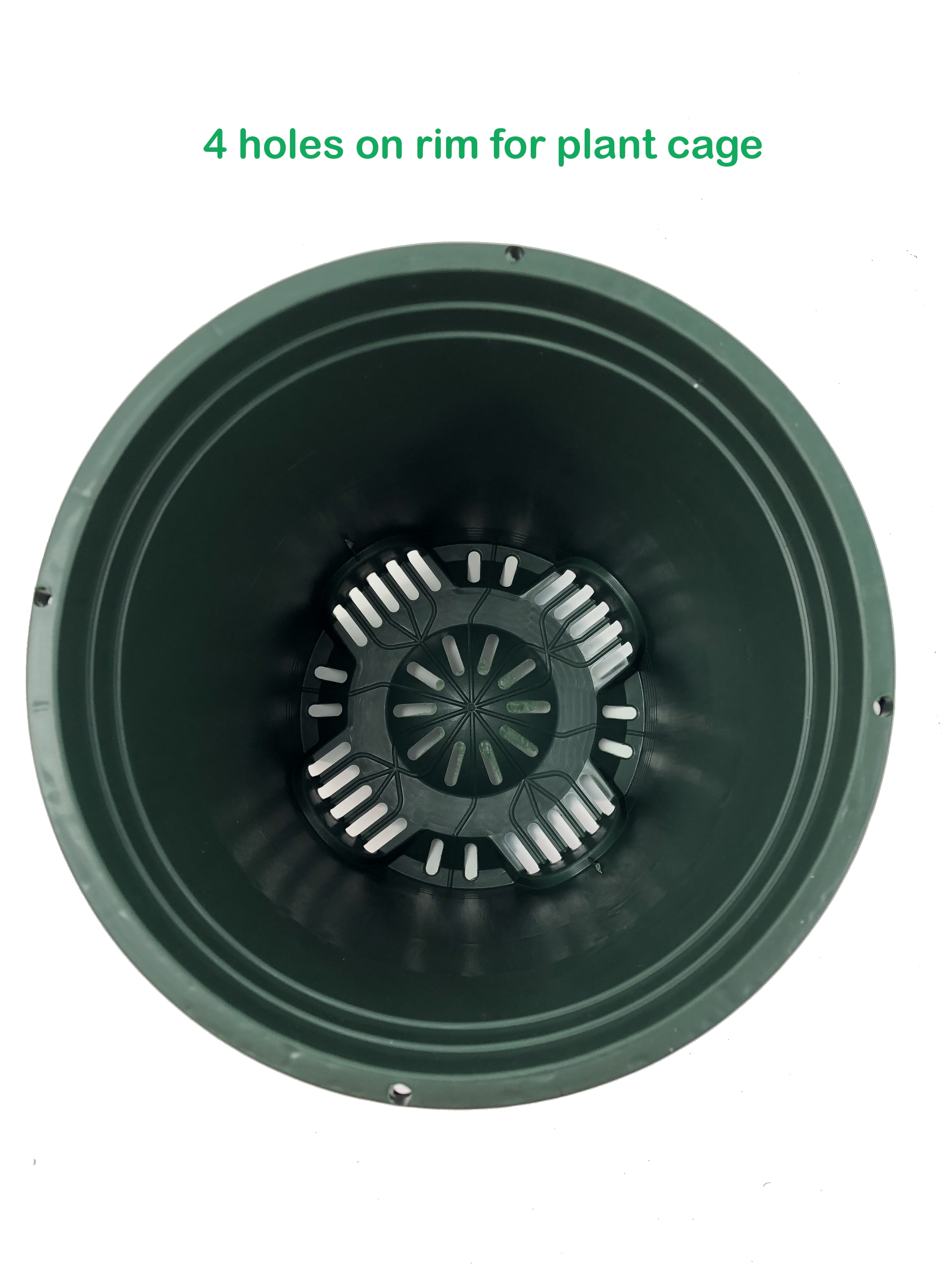 Cotta Planters 3 Gallon Nursery Pots 10-Pack Wholesale Plastic Black Tree Planters Greenhouse accessories Holes for Plant Cage Stakes