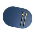 thumbnail image 1 of DOLITY Dining Table Placemat Coaster Washable Easy to Clean Table Mat Meal Pad Place Mat for Hotel Dining Room Tabletop Home Outdoor Blue, 1 of 9