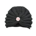 thumbnail image 2 of Dyfzdhu Baby Boy Girl Round Bead Accessories Hat Woolen Knitted Bohemian Toe Cap Black, 2 of 3