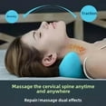thumbnail image 4 of Pink Cervical Support Pillow with Handheld Massager - Gravity Pressure Therapy for Neck Pain Relief, Spine Alignment, Warm Therapy & Relaxation - Home & Travel-Friendly Health Accessory for, 4 of 6